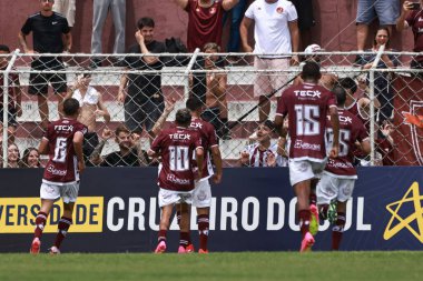 Sao paulo (sp), Brazil 01 / 08 / 2025 Juventus ile Portuguesa Santista arasındaki maç, Conde rodolfo crespi Stadyumu 'nda (leco viana / thenews2) 2. tur copinha sicredi 2025 için geçerlidir.)