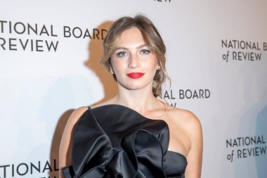 January 07, 2025, new york, new york, usa: emily kassie attends the national board of review annual awards gala at cipriani 42nd street on january 07, 2025 in new york city.  (m10s / thenews2)  clipart