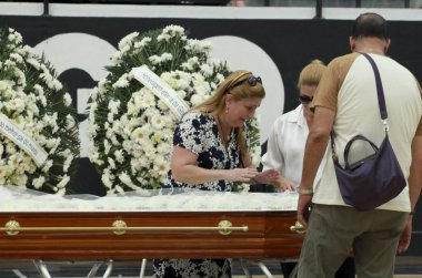 Rio de Janeiro (rj), Brezilya 20 / 01 / 2025 - hareket ve gazeteci, sunucu ve spiker Leo Batista 'nın arkadaşları, Brezilya spor gazeteciliği tarihinin en büyük isimlerinden biri (onofre veras / theenews2)