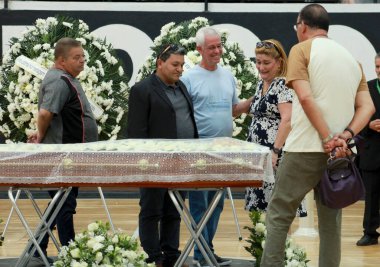 Rio de Janeiro (rj), Brezilya 20 / 01 / 2025 - hareket ve gazeteci, sunucu ve spiker Leo Batista 'nın arkadaşları, Brezilya spor gazeteciliği tarihinin en büyük isimlerinden biri (onofre veras / theenews2)