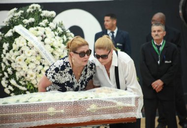 Rio de Janeiro (rj), Brezilya 20 / 01 / 2025 - hareket ve gazeteci, sunucu ve spiker Leo Batista 'nın arkadaşları, Brezilya spor gazeteciliği tarihinin en büyük isimlerinden biri (onofre veras / theenews2)