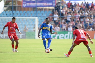 Rio de janeiro (rj), Brazil 01/26/2025 - thuram during the match between marica and sampaio correa in a game valid for the fifth round of the 2025 carioca championship, held at the joao saldanha stadium (clever felix / thenews2) clipart