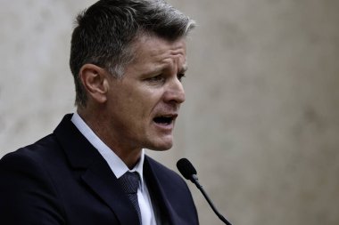 Sao Paulo (sp), 02 / 04 / 2025 encümen üyesi Major Palumbo (pp), sao paulo şehir konseyinin ilk genel kurul toplantısında, anchieta sarayında (leco viana / theenews2)