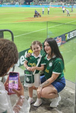 Sao Paulo (sp), Brezilya 02 / 06 / 2025 - Palmeiras vs Corinthians maçından önceki taraftarlar, 2025 Paulo futbol şampiyonasının 7. turu için geçerli (leco viana / thews2)