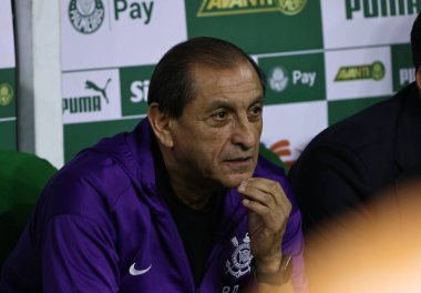 Sao Paulo (sp), Brazil 02 / 06 / 2025 - Palmeiras ve Corinthians arasındaki maç sırasında koç Ramon Diaz, 2025 Paulo futbol şampiyonasının 7. turu için geçerlidir (leco viana / thenews2)