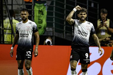 Sao Paulo (sp), Brezilya 02 / 06 / 2025 - Yuri Alberto Korintliler 'in golünü atıyor ve 2025 Paulista Futbol Şampiyonası' nın 7. turunda (leco viana / thenews2)