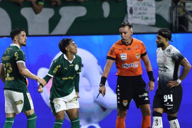 Sao Paulo (sp), Brazil 02 / 06 / 2025 - Palmeiras ve Corinthians arasındaki maçın özetleri, 2025 Paulo futbol şampiyonasının 7. turu için geçerlidir (leco viana / thews2)