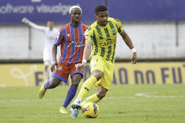 Filgueiras (pt) 02 / 08 / 2025 - filgeuiras x tondelal arasındaki maçta pedro maranhao tondela oyuncusu, liga Portekiz 2 meu superin 21. turu için geçerlidir, Dr. Machado Matos 'ta (alexandre gomes / thews2)