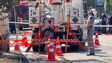 Sao Paulo (sp), Brezilya 02 / 07 / 2025 - Barra funda 'da küçük kral uçak kazaları, Sao Paulo' nun batı bölgesi; en az 2 ölü ve 2 yaralı var.