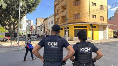 Sao Paulo (SP), Brezilya 02 / 17 / 2025 - akışın polis ve Metropolitan Sivil Muhafız (GCM) tarafından yoğunlaşıp izlendiği Rua dos Protestanlar üzerinde Sao Paulo şehrindeki Cracolandia 'da hareket (oslaim brito / thenews2)