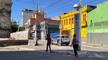 Sao Paulo (SP), Brezilya 02 / 17 / 2025 - akışın polis ve Metropolitan Sivil Muhafız (GCM) tarafından yoğunlaşıp izlendiği Rua dos Protestanlar üzerinde Sao Paulo şehrindeki Cracolandia 'da hareket (oslaim brito / thenews2)