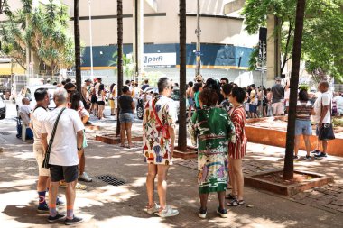 Sao Paulo (sp), Brazil 23 / 02 / 2025 the abolicao bloco geçidi sokak karnavalını birçok samba-rock, samba-reggae, frevo, funk, balta ve her türlü müzikle sallayarak daha da mutlu ediyor (leco viana / thenews2)