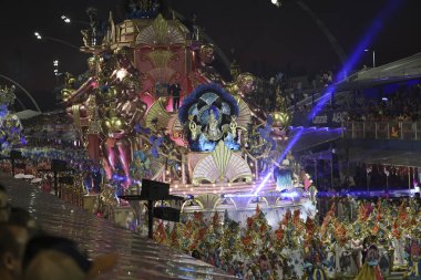  Sao Paulo (SP), Brezilya 03 / 01 / 2024 Rosas de Ouro okulunun geçit töreni, Anhembi Sambadrome 'da (leco viana / thenews2)