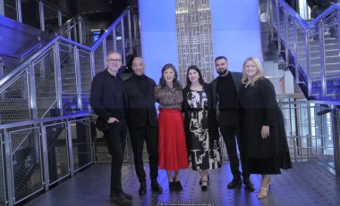 Juju Chang ve Byron Pitts, ABC News Nightline 'ın 45. yıldönümü kutlamalarında esB' yi aydınlatıyor. 28 Mart 2025, New York, ABD