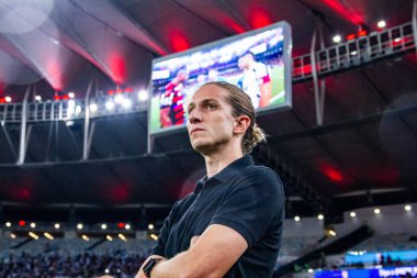 Rio de Janeiro (rj), Brezilya 04 / 09 / 2025 - Flamengo ve merkez kordoba arasındaki maçta koç filipe luis, grup sahnesinin ikinci turu için geçerli, 2025 copa libertadores da america (Erica Martin / theenews2)