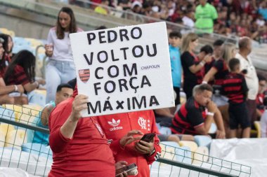 Rio de Janeiro (rj), Brezilya 04 / 09 / 2025 - Flamengo ve merkez kordoba arasındaki maç sırasında taraftarlar, grup sahnesinin ikinci turu için geçerli, Mario Filho Stadyumu 'nda düzenlenen 2025 copa libertadores da amerika (erica martin / thenews2)