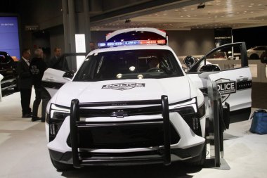 16 Nisan 2025, New York, ABD: 2025 Uluslararası New York Otomobil Fuarı, 18-27 Nisan 2025 tarihleri arasında Manhattan 'daki Javits Kongre Merkezi' nde gerçekleşmektedir (niyi fote / thews2)