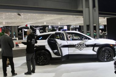 16 Nisan 2025, New York, ABD: 2025 Uluslararası New York Otomobil Fuarı, 18-27 Nisan 2025 tarihleri arasında Manhattan 'daki Javits Kongre Merkezi' nde gerçekleşmektedir (niyi fote / thews2)