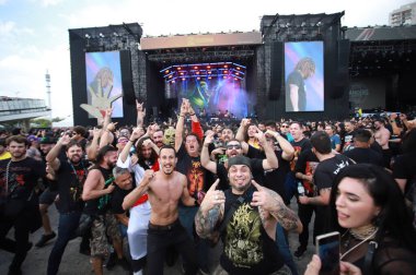 Sao Paulo (SP), Brezilya 05 / 03 / 2025 - Bangers Open Air sırasında Belediyenin Performansı, bu Cumartesi, Sao Paulo kentindeki Latin Amerika Anıtı 'nda. (Fabricio bomjardim / the new ws2)