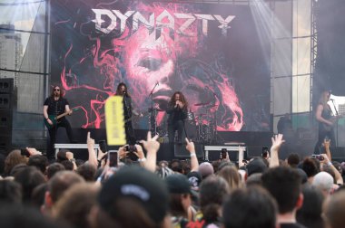 Sao Paulo (sp), Brezilya 03 / 05 / 2025 - Bu cumartesi, Latin Amerika 'nın Sao Paulo şehrinde düzenlenen anma töreninde, çete üyeleri açık havada dynazty grubunun performansı. (Fabricio bomjardim / the new ws2)