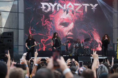 Sao Paulo (sp), Brezilya 03 / 05 / 2025 - Bu cumartesi, Latin Amerika 'nın Sao Paulo şehrinde düzenlenen anma töreninde, çete üyeleri açık havada dynazty grubunun performansı. (Fabricio bomjardim / the new ws2)