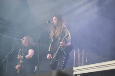 Sao Paulo (sp), Brezilya 03 / 05 / 2025 - Bu cumartesi, Latin Amerika 'nın Sao Paulo şehrinde düzenlenen anma töreninde, çete üyeleri açık havada dynazty grubunun performansı. (Fabricio bomjardim / the new ws2)