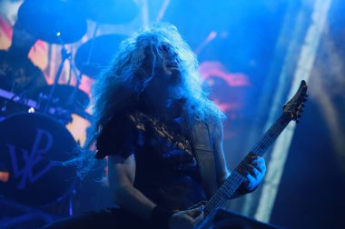 Sao Paulo (sp), Brezilya 03 / 05 / 2025 - Çetecilerin ikinci gününde grup power wolf 'un performansı, ülkenin en büyük metal festivali (03), Latin Amerika Anıtı' nda (fabricio bomjardim / thenews2)