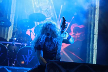 Sao Paulo (sp), Brezilya 03 / 05 / 2025 - Çetecilerin ikinci gününde grup power wolf 'un performansı, ülkenin en büyük metal festivali (03), Latin Amerika Anıtı' nda (fabricio bomjardim / thenews2)