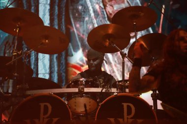 Sao Paulo (sp), Brezilya 03 / 05 / 2025 - Çetecilerin ikinci gününde grup power wolf 'un performansı, ülkenin en büyük metal festivali (03), Latin Amerika Anıtı' nda (fabricio bomjardim / thenews2)