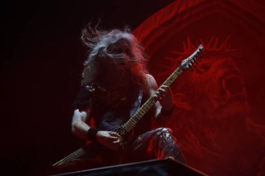 Sao Paulo (sp), Brezilya 03 / 05 / 2025 - Çetecilerin ikinci gününde grup power wolf 'un performansı, ülkenin en büyük metal festivali (03), Latin Amerika Anıtı' nda (fabricio bomjardim / thenews2)