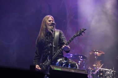 Sao Paulo (sp), Brezilya 03 / 05 / 2025 - Çetecilerin ikinci gününde Sabaton grubunun performansı, ülkenin en büyük metal festivali, bu cumartesi Latin Amerika anıtında (fabricio bomjardim / thenews2)