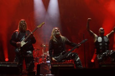 Sao Paulo (sp), Brezilya 03 / 05 / 2025 - Çetecilerin ikinci gününde Sabaton grubunun performansı, ülkenin en büyük metal festivali, bu cumartesi Latin Amerika anıtında (fabricio bomjardim / thenews2)