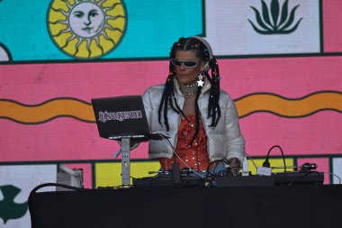 Sao Paulo (sp), Brezilya 03 / 05 / 2025 - dj luisa viscardi bu cumartesi öğleden sonra Sao Paulo 'daki villa lobos Park' ta düzenlenen nomade festivalinin açılışını gerçekleştirdi..