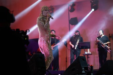 Sao Paulo (sp), Brezilya 03 / 05 / 2025 - şarkıcı ney matogrosso, Sao Paulo 'nun başkenti Alto de Pinheiros' ta yer alan nomade festivalinde sahne aldı.