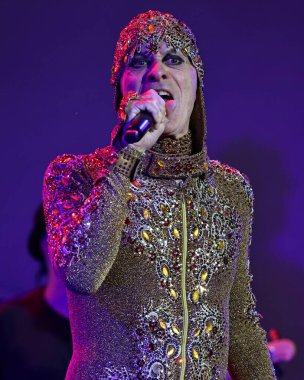 Sao Paulo (sp), Brezilya 03 / 05 / 2025 - şarkıcı ney matogrosso, Sao Paulo 'nun başkenti Alto de Pinheiros' ta yer alan nomade festivalinde sahne aldı.