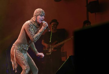 Sao Paulo (sp), Brezilya 03 / 05 / 2025 - şarkıcı ney matogrosso, Sao Paulo 'nun başkenti Alto de Pinheiros' ta yer alan nomade festivalinde sahne aldı.