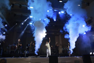 Sao Paulo (SP), Brezilya 04 / 05 / 2025 - şarkıcı Joao Gomes 'in şarkıcı Jota.pe' nin katılımıyla gerçekleştirilen gösteri, Alto de Pinheiros 'taki Villa Lobos Park' ta düzenlenen Nomade Festivali sırasında sahneleniyor. 