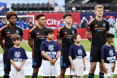 NICFC FC Cincinnati 'ye karşı. 4 Mayıs 2025, New York, ABD: Mls için geçerli Citifield 'da nycfc ve fc cincinnati futbol maçı (Niyi Fote / Thenews2) 