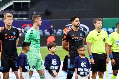 NICFC FC Cincinnati 'ye karşı. 4 Mayıs 2025, New York, ABD: Mls için geçerli Citifield 'da nycfc ve fc cincinnati futbol maçı (Niyi Fote / Thenews2) 