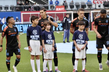 NICFC FC Cincinnati 'ye karşı. 4 Mayıs 2025, New York, ABD: Mls için geçerli Citifield 'da nycfc ve fc cincinnati futbol maçı (Niyi Fote / Thenews2) 