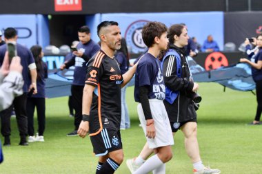 NICFC FC Cincinnati 'ye karşı. 4 Mayıs 2025, New York, ABD: Mls için geçerli Citifield 'da nycfc ve fc cincinnati futbol maçı (Niyi Fote / Thenews2) 