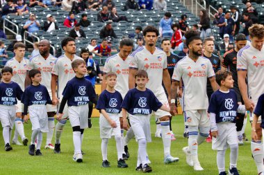 NICFC FC Cincinnati 'ye karşı. 4 Mayıs 2025, New York, ABD: Mls için geçerli Citifield 'da nycfc ve fc cincinnati futbol maçı (Niyi Fote / Thenews2) 