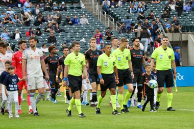 NICFC FC Cincinnati 'ye karşı. 4 Mayıs 2025, New York, ABD: Mls için geçerli Citifield 'da nycfc ve fc cincinnati futbol maçı (Niyi Fote / Thenews2) 