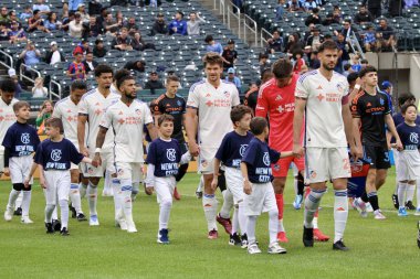 NICFC FC Cincinnati 'ye karşı. 4 Mayıs 2025, New York, ABD: Mls için geçerli Citifield 'da nycfc ve fc cincinnati futbol maçı (Niyi Fote / Thenews2) 