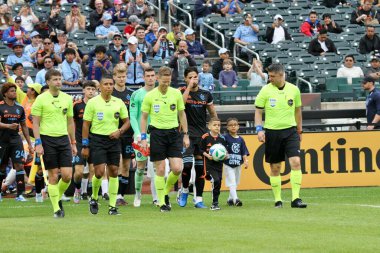 NICFC FC Cincinnati 'ye karşı. 4 Mayıs 2025, New York, ABD: Mls için geçerli Citifield 'da nycfc ve fc cincinnati futbol maçı (Niyi Fote / Thenews2) 
