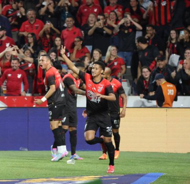 Curitiba, Brezilya 04 / 05 / 2025 oyuncusu tevis Gabriel atletizo ve botafogo sp arasındaki maç sırasında ligga arenasında düzenlenen Brezilya şampiyonluk serisi B 'nin 6. turu için geçerlidir.