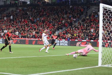 Curitiba, Brezilya 04 / 05 / 2025 oyuncusu tevis Gabriel atletizo ve botafogo sp arasındaki maç sırasında ligga arenasında düzenlenen Brezilya şampiyonluk serisi B 'nin 6. turu için geçerlidir.