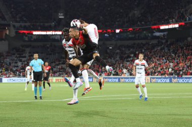 Curitiba (Pr), Brezilya 04 / 05 / 2025 - ligga arena 'da düzenlenen Brezilya şampiyonluk serisi b' nin 6. raundunda atletizm ve botafogo sp arasında oynanan maçta çekildi.