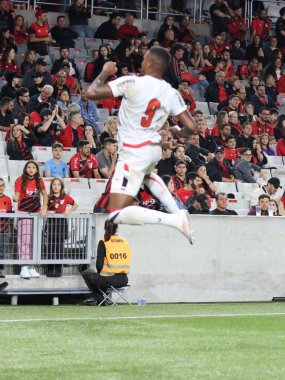 Curitiba (pr), Brazil 04 / 05 / 2025 - Atletico ve botafogo sp arasında oynanan karşılaşma sırasında oyuncu tevis Gabriel, ligga arena 'da düzenlenen 6.