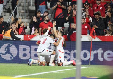Curitiba (pr), Brazil 04 / 05 / 2025 - Atletico ve botafogo sp arasında oynanan karşılaşma sırasında oyuncu tevis Gabriel, ligga arena 'da düzenlenen 6.